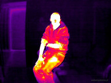 Snapshot z kamery termowizyjnej - monitoring termowizyjny
